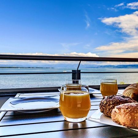 Auszeit Apartment Lakeside Mit Privatstrand Friedrichshafen Bagian luar foto