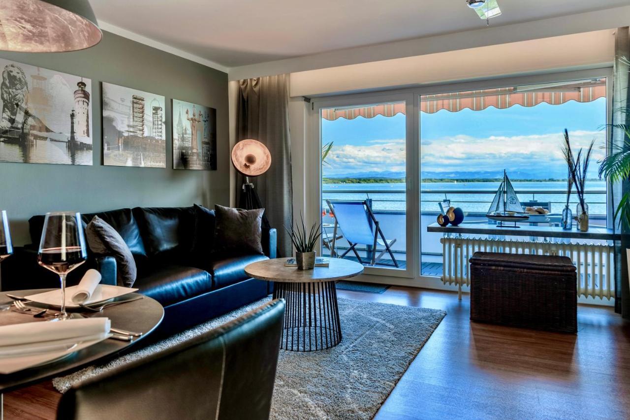 Auszeit Apartment Lakeside Mit Privatstrand Friedrichshafen Bagian luar foto